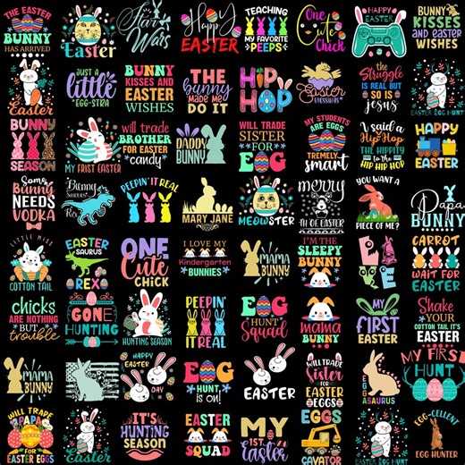 Easter Shirt Graphics, Bunny Graphics, Easter Vibe, Easter Sublimation, Easter Clipart, Craft Tools, Digital Download - Etsy