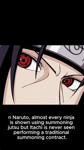 Because of that, many fans assume Itachi’s summon is a crow. But the truth is way more interesting: that crow isn’t really a summon at all. It’s more like Itachi’s personal companion, similar to how Kiba has Akamaru. Itachi obtained this crow early in his life, shortly after his first real missions as a shinobi, and from that point on, the crow followed him almost everywhere. Unlike normal ninja summons, this crow wasn’t used for brute combat or transportation. Instead, it became a tool for Itac