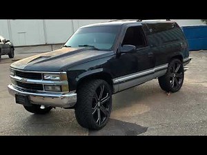 1995 CHEVY 2 DOOR TAHOE ON 26 INCH CHEVY REPS ON 35s