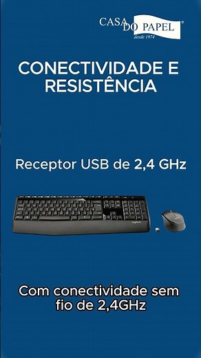 Kit teclado e mouse MK345 Logitech