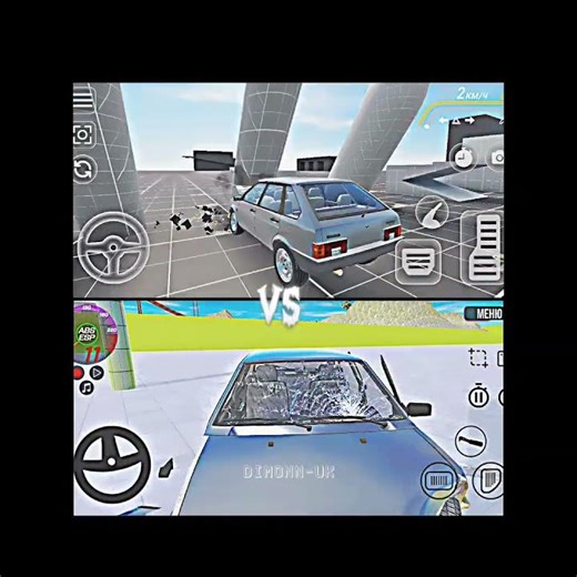 CRASH test simulator 3 VS VAZ crash test simulator 2#crashdrive#beamngdrive