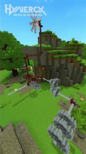 ⚙️ Mechanical systems in @Hytale. Hynergy mod #hytale #hytalemodding