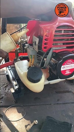 Check the pressure of the 2-stroke engine