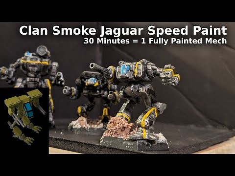Clan Smoke Jaguar Speed Paint - Delta Galaxy - Battletech Miniature Speed Painting