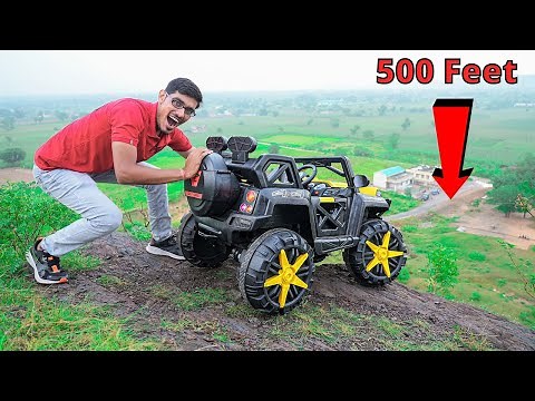 Dropping RC Monster Car From Mountain | गाडी को पहाड़ से गिराया | Will It Survive?