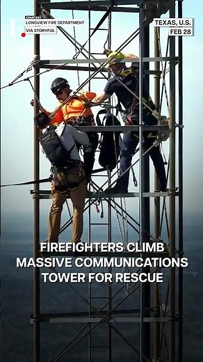 Texas: Firefighters Rescue Hot Air Balloon Tangled 900 Feet Up In Tower | Subscribe to Firstpost