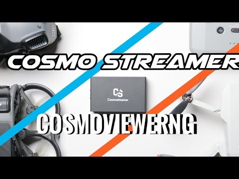 How to use the Cosmostreamer software for DJI drones