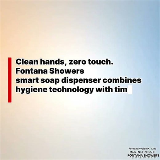 FontanaHygieniX™ Line Automatic Hand Sanitizer Dispenser FS9855HS