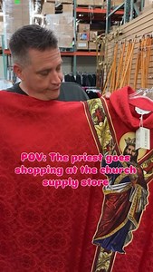 Sometimes we go shopping at the Church supply store in Phoenix. It can be difficult for a liturgy geek to not want to buy one of everything. | Tim Yanni