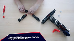 Get those gears turning in this activity with Sphero Blueprint Build! 🧠⚙️ Students will build a model of a fan and then explore how different-sized gears can be connected into gear trains to either make the fan blades spin faster or slower. The Blueprint Build Kit and Class Pack are now shipping: https://bit.ly/46wXIhE | Sphero