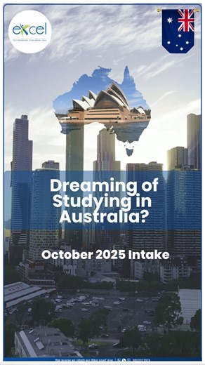  Dreaming of studying in Australia?  October 2025 Intake is OPEN!...