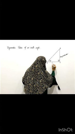 Sides of right-angled triangle wrt angle#class9math #basicproblems #shorts