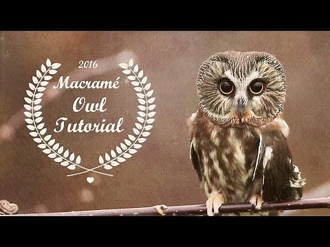 Beaded Macramé Owl Tutorial