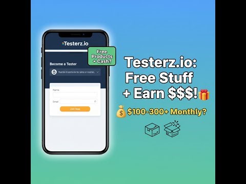 Testerz.io Side Hustle: Free Products + Make $100‑$300+?