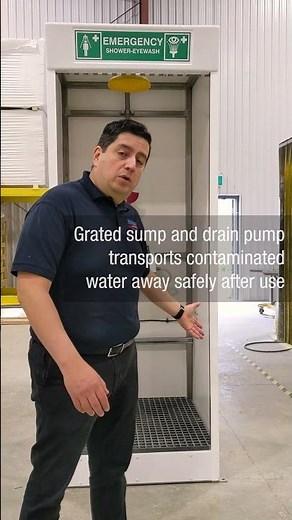 Cubicle Emergency Safety Showers For Compact Spaces | Hughes