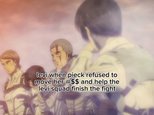 just sitting there staring like girl move, GET TO STEPPING OMG😭 #levi #leviackerman #pieck #pieckfinger #mikasa #mikasaackerman #jeankirstein #conniespringer #falcogrice #eren #erenjaeger #attackontitanseason4 #shingekinokyojinseason4 #attackontitan #shingekinokyojin #aot #snk #anime #erensbarbie #erenjaegerslovebot #foryou #fypシ