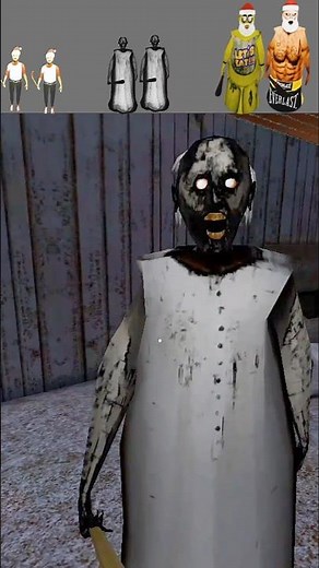 Christmas Nightmare Santa Granny's Grandpa || Chicha Bodybuilder Mod⚡Funny Trolling Play 😬🔥 #shorts