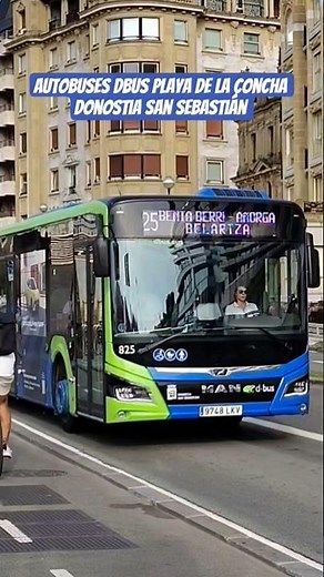 Autobuses DBus Playa de la Concha Donostia San Sebastián (Agosto 2025)