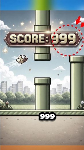 is it possible to score 1000 in flappy Bird ?💀#shortsfeed #shorts