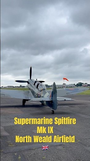 Supermarine Spitfire MK IX taxi | North Weald Airfield #warbird #airplane #iconicaircraft #spitfire