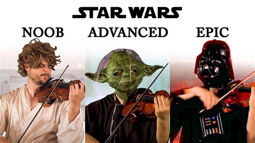 10 Levels of Playing Star Wars Music on Violin