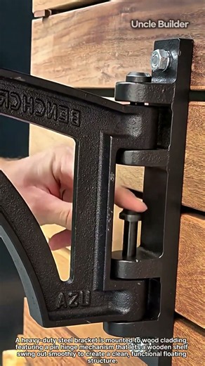 How Heavy-Duty Hinged Brackets Maximize Space Efficiency #woodworking #engineering #diy