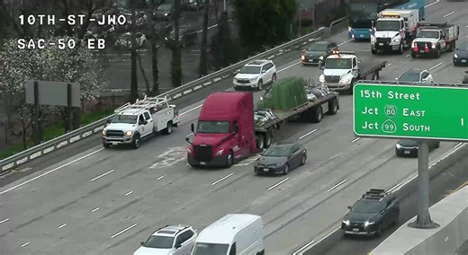 Big rig spill blocked multiple lanes on westbound U.S. 50, causing major delays