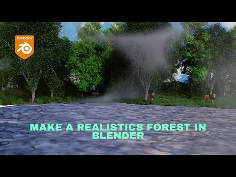 How to Make Realistic Evergreen Forest with Wildlife in Blender 4.5 | Step-by-Step Tutorial