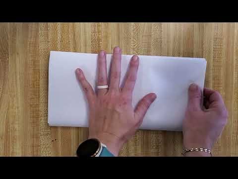 Folding paper into 6 sections