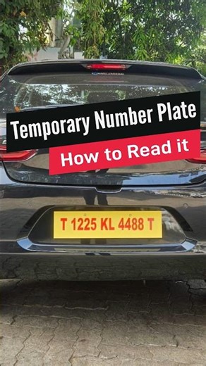 How to Read Temporary Number Plates in India