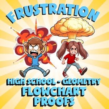 Flowchart Proofs FRUSTRATION Math Game - No Prep Geometry Review Activity