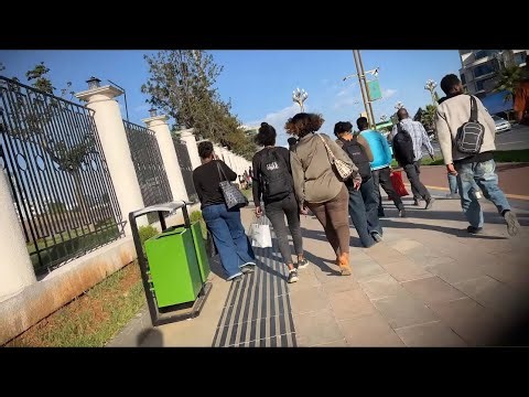 Ethiopia beautiful girl walking street , 🇪🇹 Addis Ababa walking Tour 2026 , bole