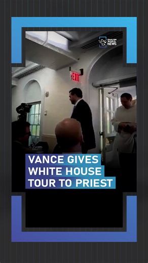 13K views · 292 reactions | On St. Patrick’s Day, U.S. Vice President JD Vance welcomed a Dominican priest to the White House briefing room, offering a special tour. The visit showed the administration’s support for faith leaders on a day with deep Christian and Irish Catholic roots. #shalomworldnews #vance #whitehouse #tour #priest | Shalom World News | Facebook