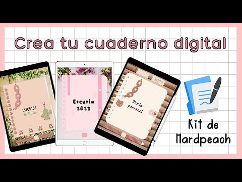 ✅⚡Crea paso a paso tu CUADERNO DIGITAL PRO de Hardpeach 🍑 en GOODNOTES 5 ¡Muchas ideas! 🌈