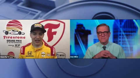 WATCH - Dan Miller talked to Indy Car champion Alex Palou following his victory in the first race of the 2025 season