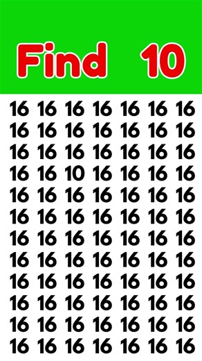 find one different number #shorts #shortsvideo