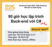 90 giờ học lập trình back end với .NET