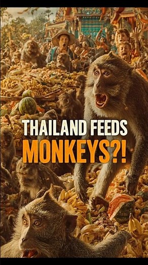 Thailand’s Crazy Monkey Buffet Festival 🐒🍌