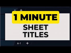 Automate Sheet Titles in Title Block (Very Easy with AutoCAD Fields)
