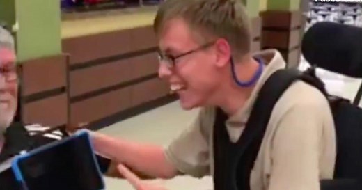 Boy in wheelchair gets personalized "promposal"