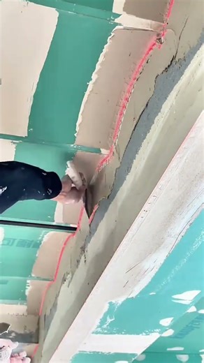 Painter Applying putty | Puttying for renovation #putty 251226