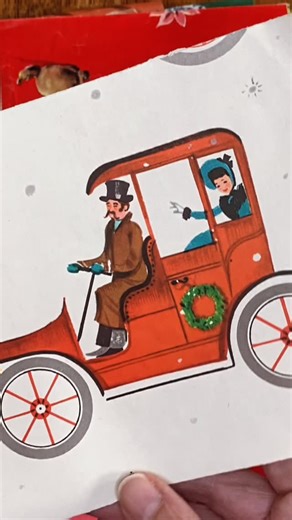 Wearing History on Instagram: "I got the most amazing vintage Christmas wrapping paper scraps in the mail yesterday, on Christmas Eve. I noticed how much wrapping paper was using AI generated art this year, and these original, hand drawn images pre-computer, often done using printed rollers, just hits differently. Next year I want to do vintage wrapping paper for my shop. Or at least downloads that can be custom printed. I think preserving traditions like this are so important! I believe most of