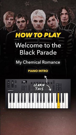 Learn How to Play the Piano Intro for “Welcome to the Black Parade” by My Chemical Romance 🎹
