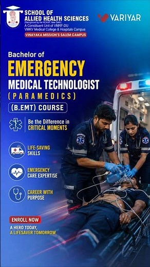 🚑 B.EMT – Become an Emergency Medical Hero! #vmrfdu #sahs