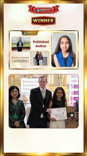 Diah Patel Wins Fearless Achiever Award at BYITC Inspire Awards 2025!