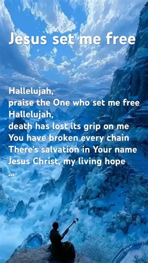 Jesus set me free #worshipmusic #worshipsong #worship #hymns #hymnsongs #hymn #jesus #lyrics #love
