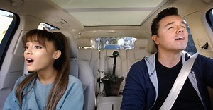 Ariana Grande and Seth MacFarlane Sing Little Shop's ‘Suddenly Seymour’ on Carpool Karaoke
