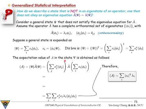 3-3.3.1 Generalized Statistical Interpretation
