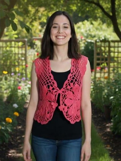 Crochet lace bolero pattern #crochet
