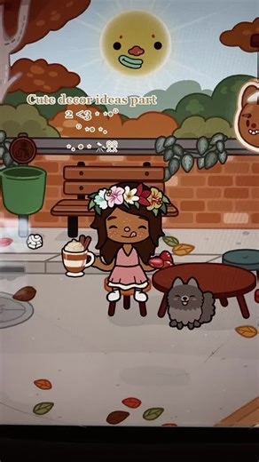 ahh I forgot to change my outfit bad lmao🍂🍧. #tocaboca#decoration#aesthetic#happyathome#fypシ#ForYourPage#vintage#tocalife#tocaworld #tocabocalife#